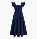The Maternity Ellie Nap Dress Navy Cotton  By Hill House Home