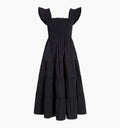 The Maternity Ellie Nap Dress Black Cotton By Hill House Home