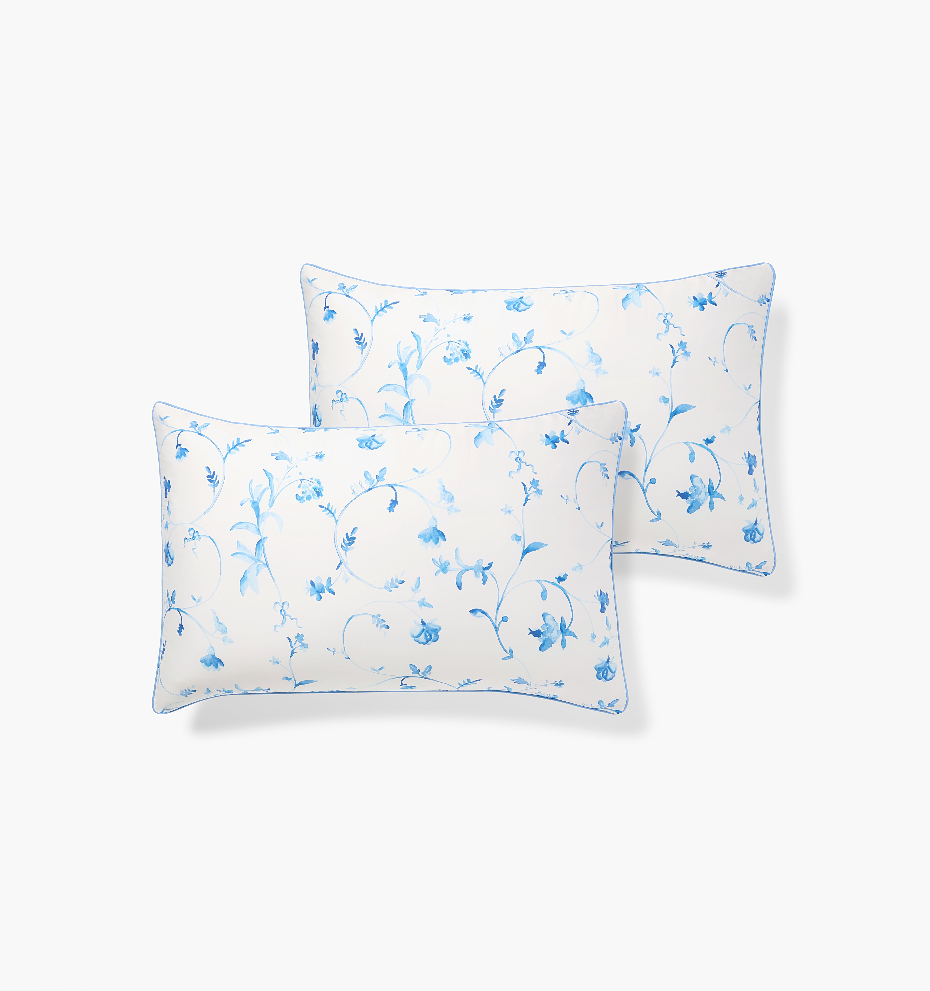 Pillowcase Set / The Blue Botanical / King / Cotton   By Hill House Home