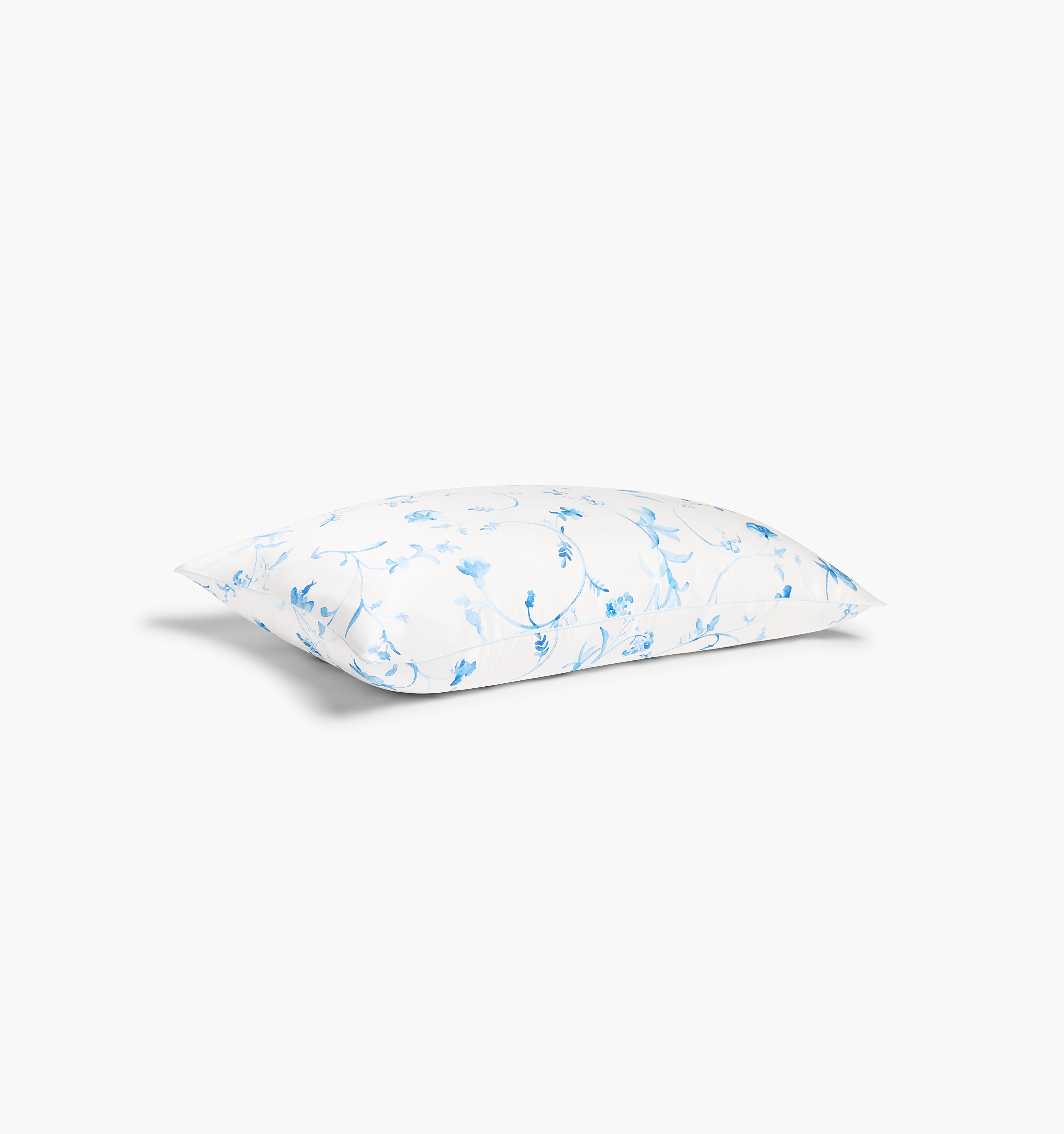 Silk Pillowcase / The Sisi Blue Botanical / King / Silk   By Hill House Home