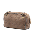 CC Quilted Iridescent Calfskin Tweed Bowler Bag