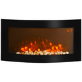 Electric Fireplace with 7 Colour Side Lights Slimline, 1000/2000W, 89.2cm x 48cm