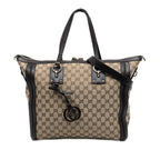 GG Canvas Charm Satchel