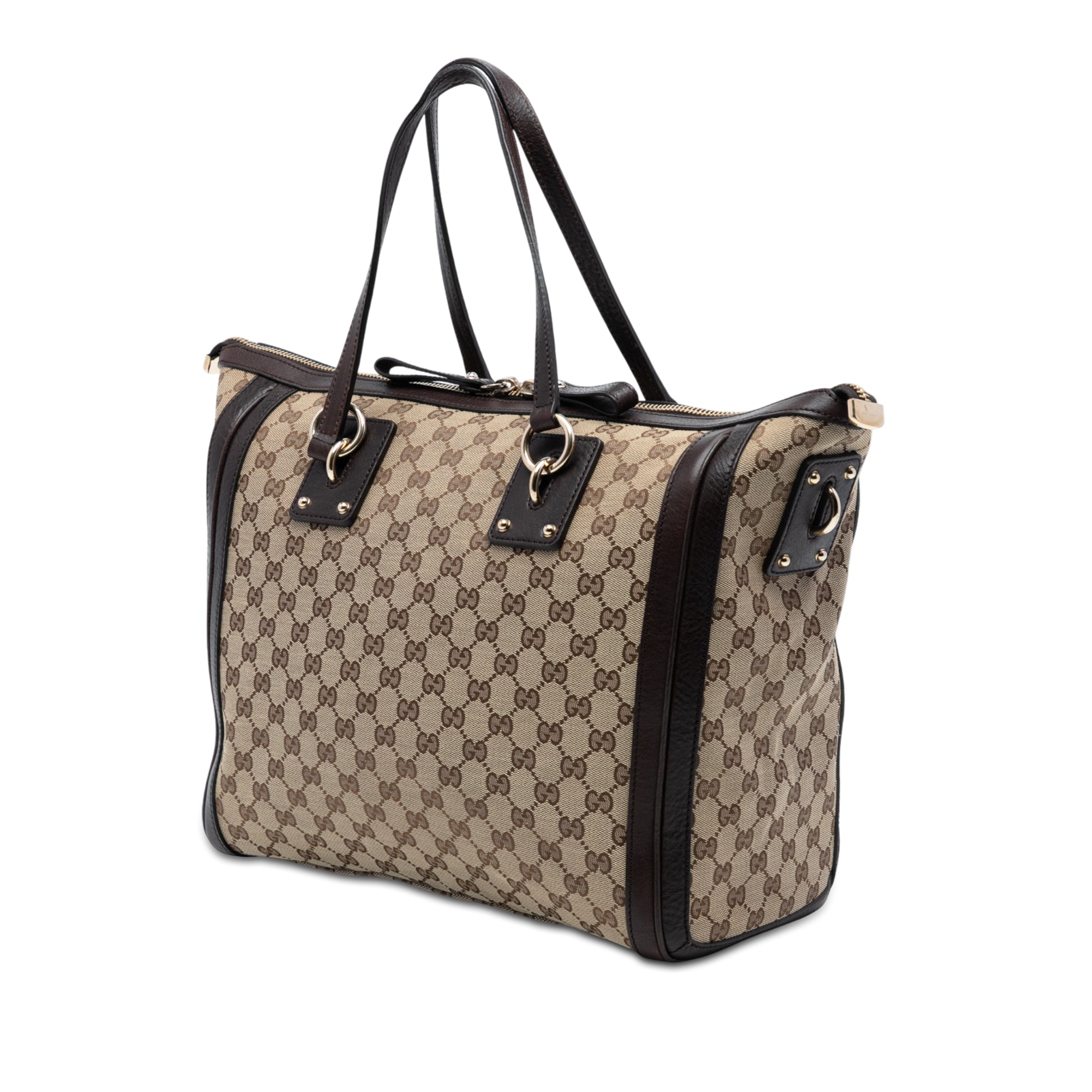 GG Canvas Charm Satchel