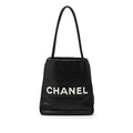 Lambskin Embossed Camellia Logo Tote