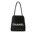 Lambskin Embossed Camellia Logo Tote