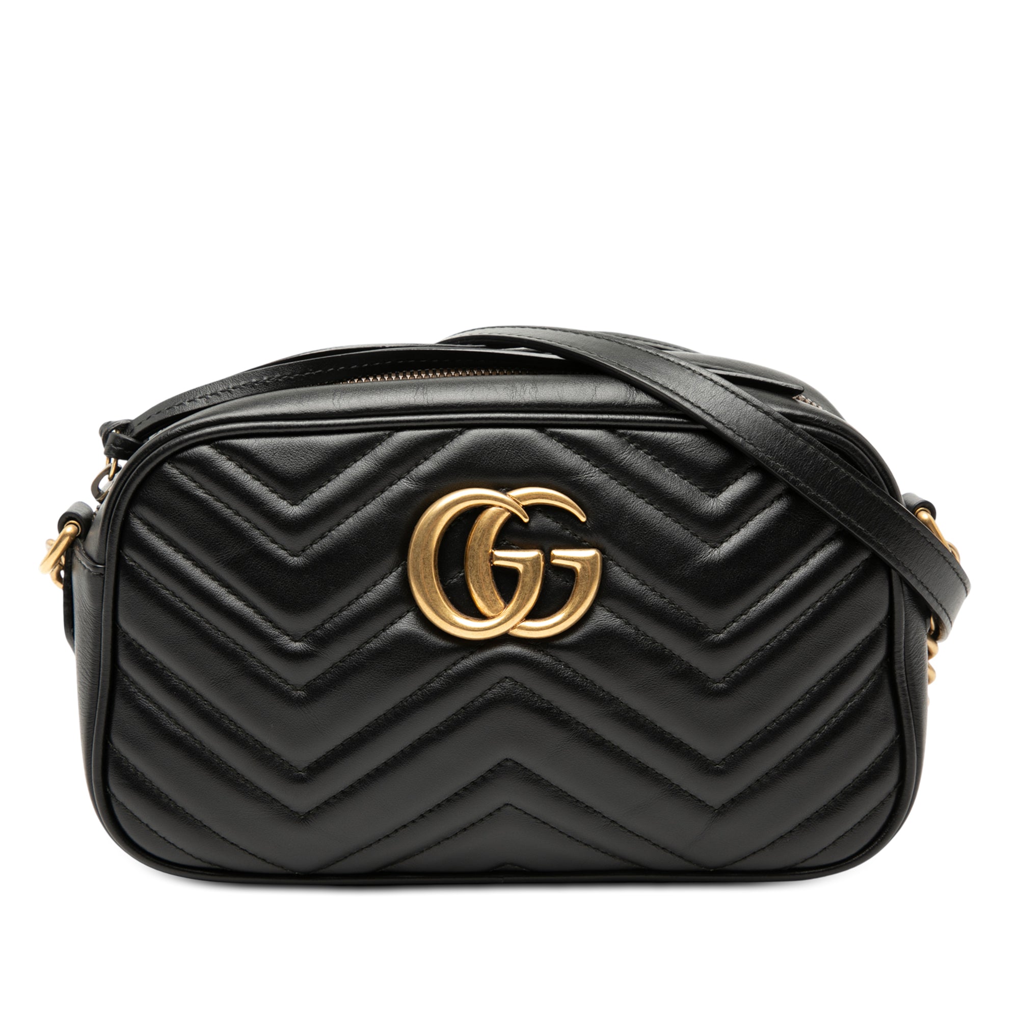 Small GG Marmont Matelasse Calfskin Crossbody