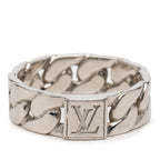 Brass Mosaic Chain Ring