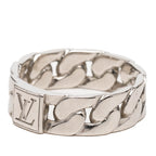 Brass Mosaic Chain Ring