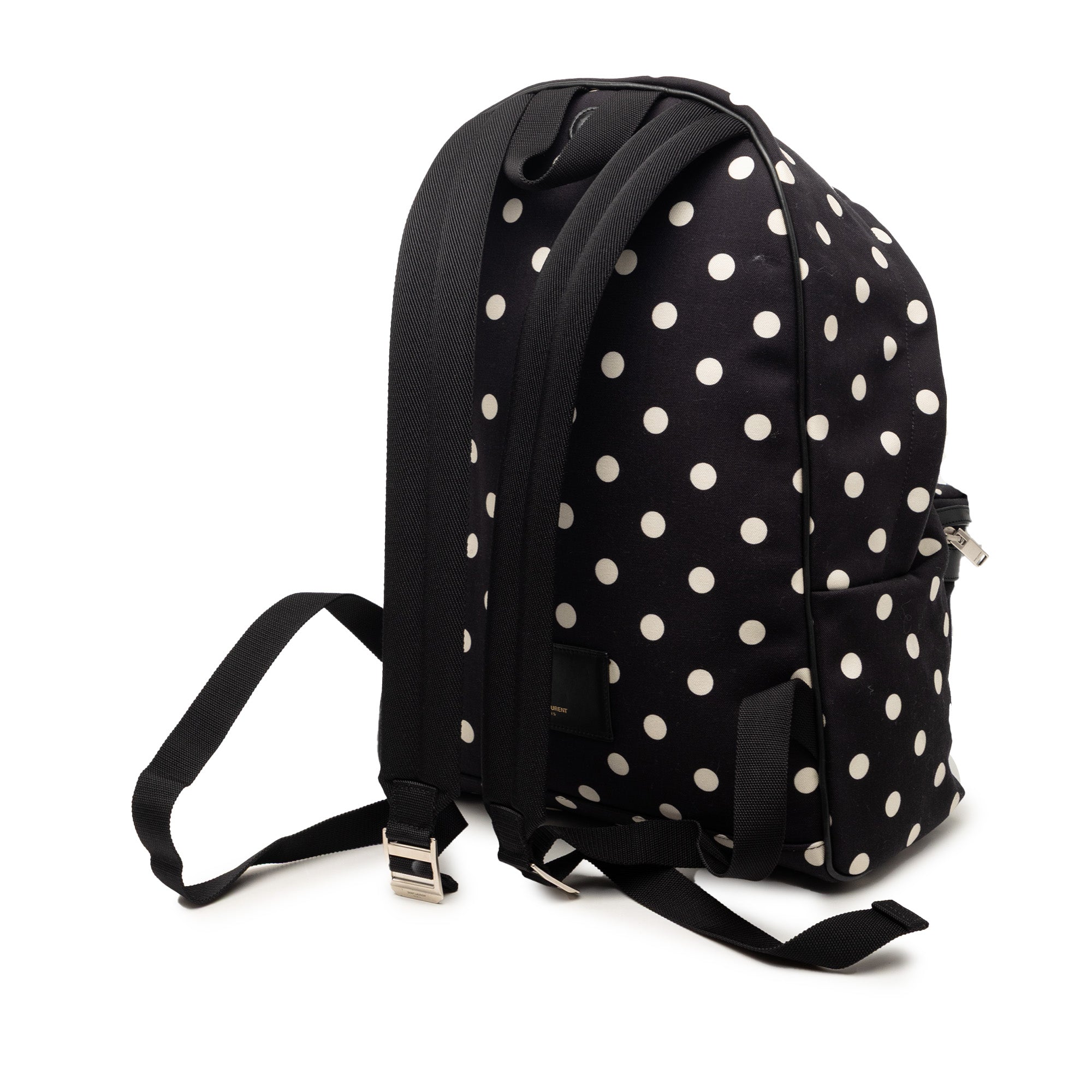Canvas Polka Dot City Backpack