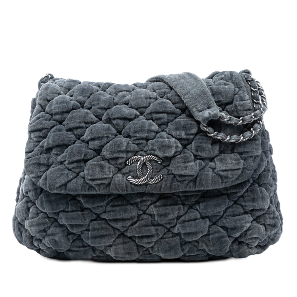 Paris Moscou Bubble Quilted Velvet Flap