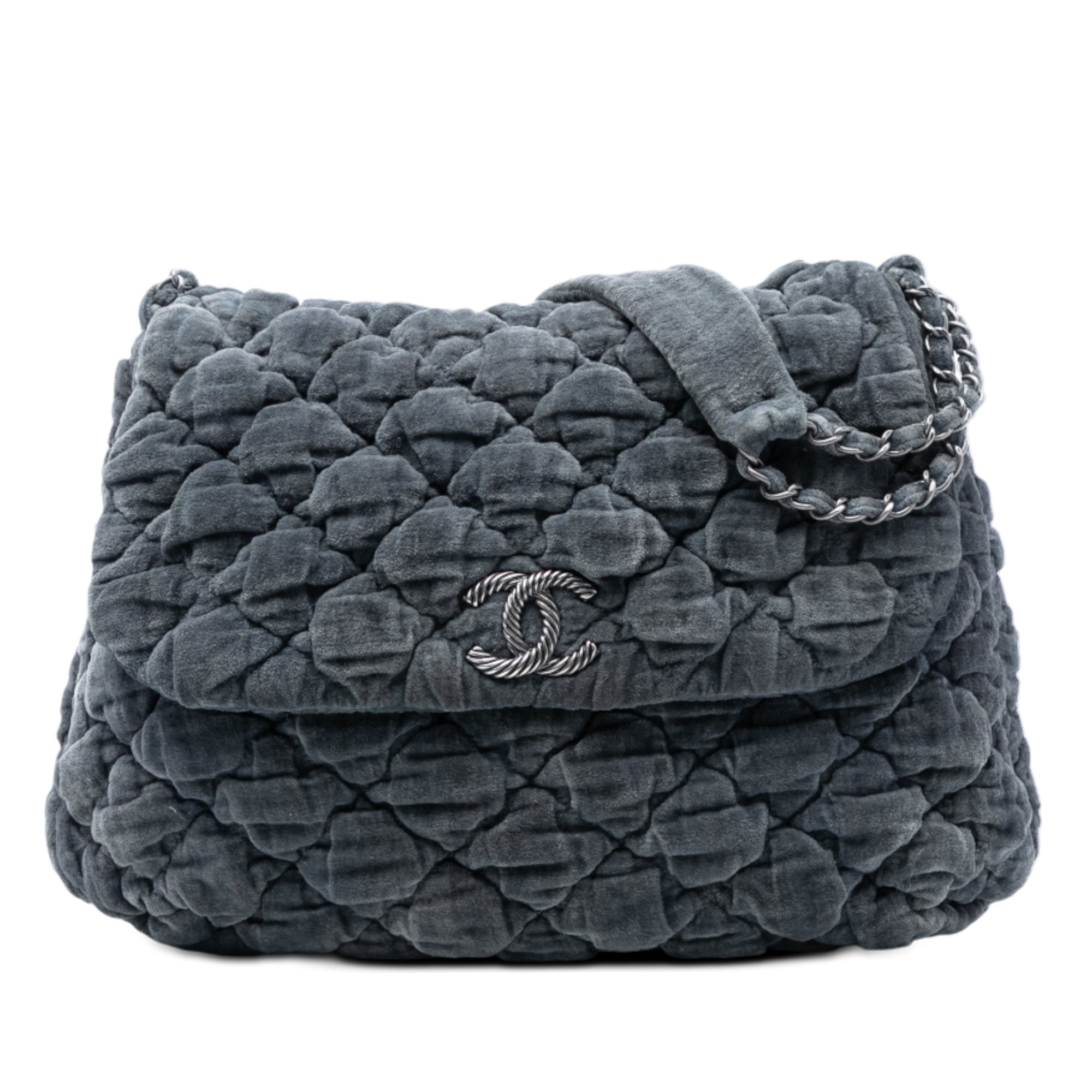 Paris Moscou Bubble Quilted Velvet Flap
