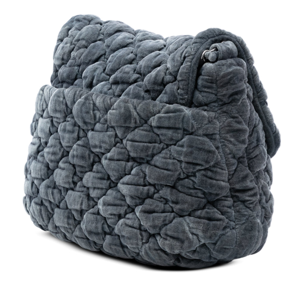 Paris Moscou Bubble Quilted Velvet Flap