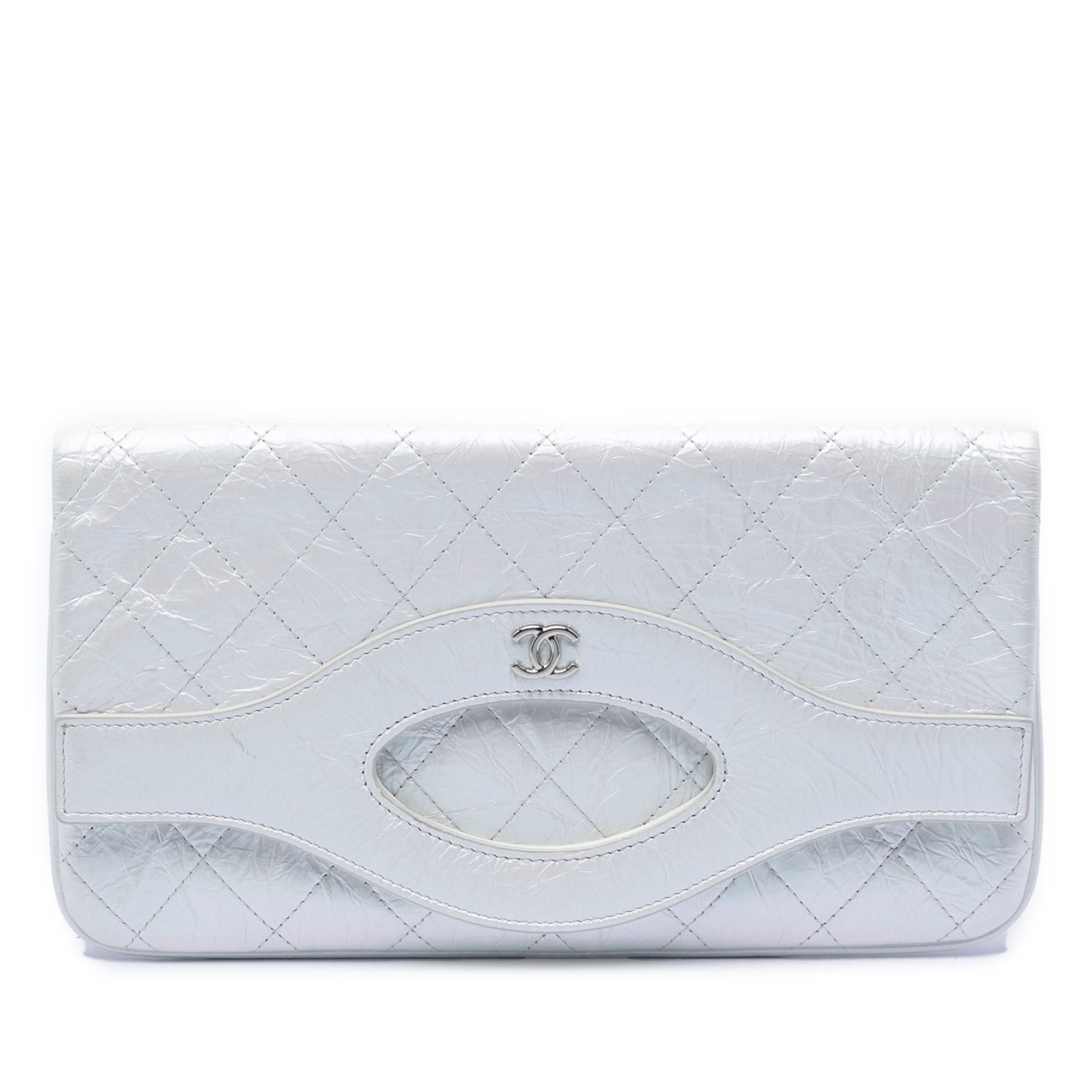 Iridescent Aged Calfskin 31 Clutch