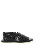 Yohji Yamamoto Braided Leather Sandals — Black