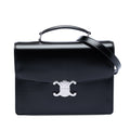 Small Shiny Calfskin Triomphe Cartable Satchel
