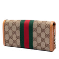 GG Canvas Web Horsebit Wallet on Chain
