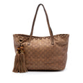 Medium Guccissima Bamboo Tassel Tote