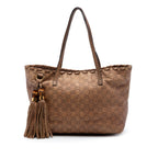 Medium Guccissima Bamboo Tassel Tote