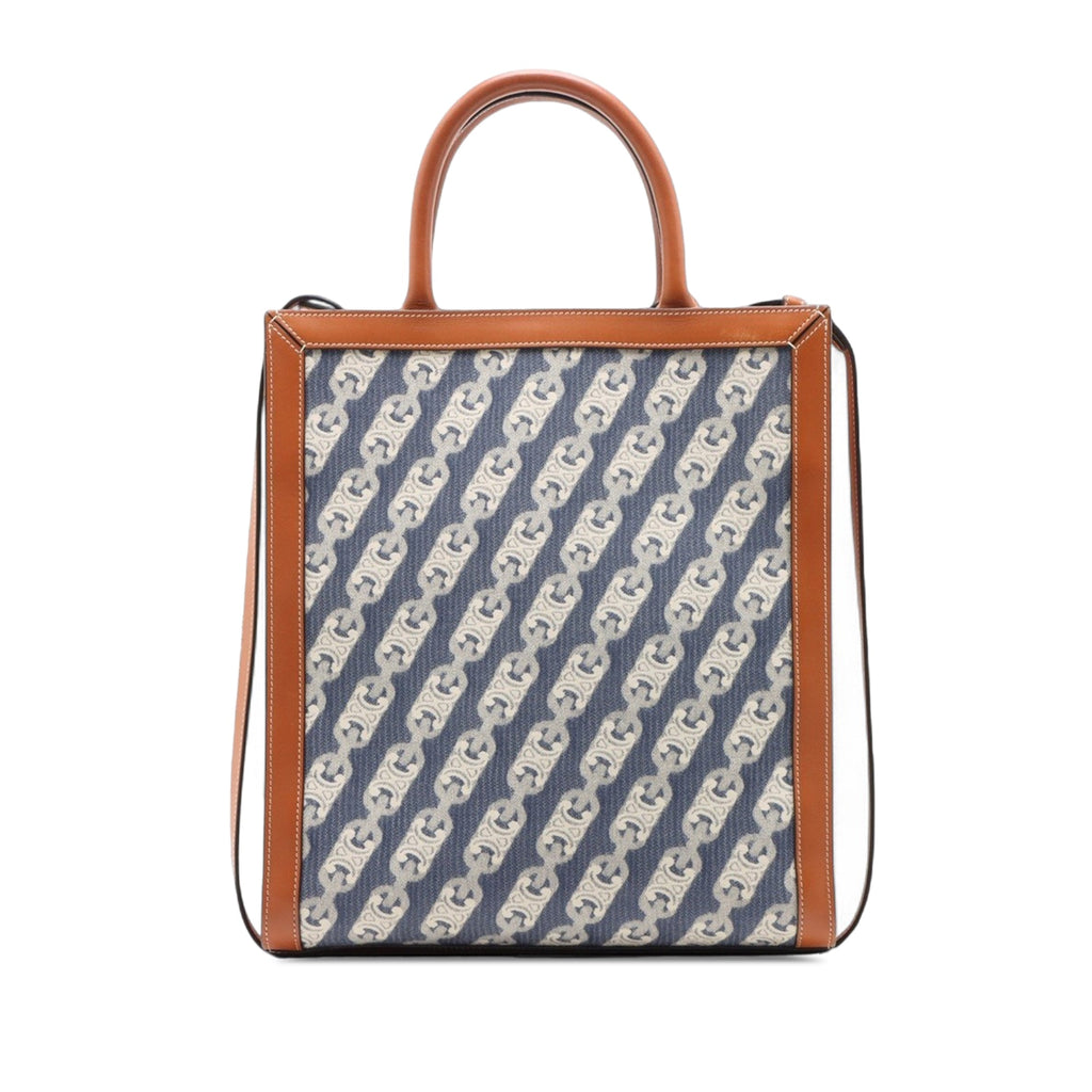 Small Triomphe Canvas Maillon Vertical Cabas Satchel