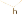 Gold Plated LV and Me Letter h Pendant Necklace