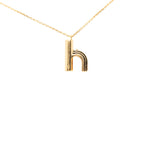 Gold Plated LV and Me Letter h Pendant Necklace