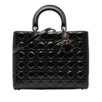Large Patent Cannage Lady Dior