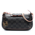 Anagram PVC Coated Canvas Shoulder Bag