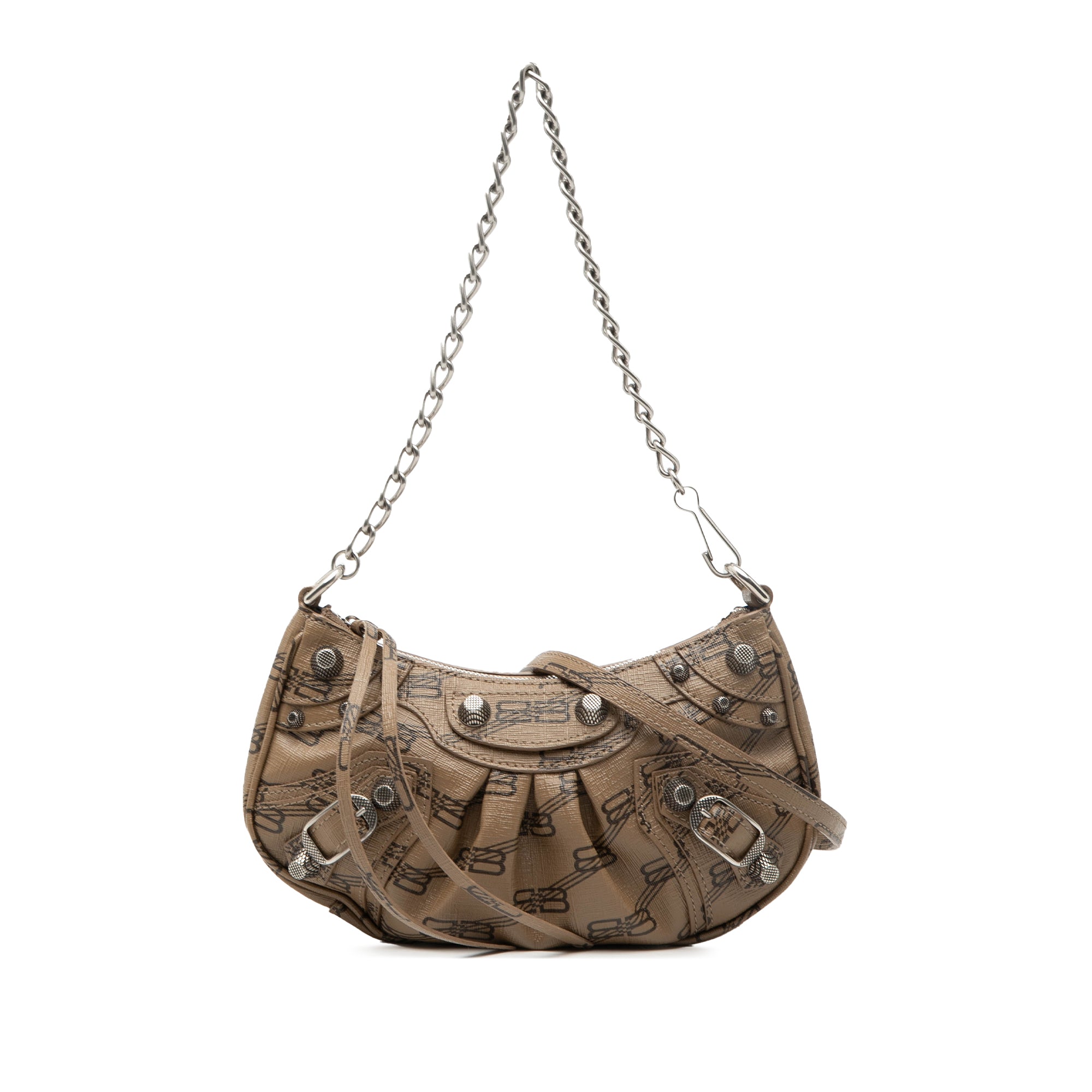 Mini BB Monogram Coated Canvas Le Cagole
