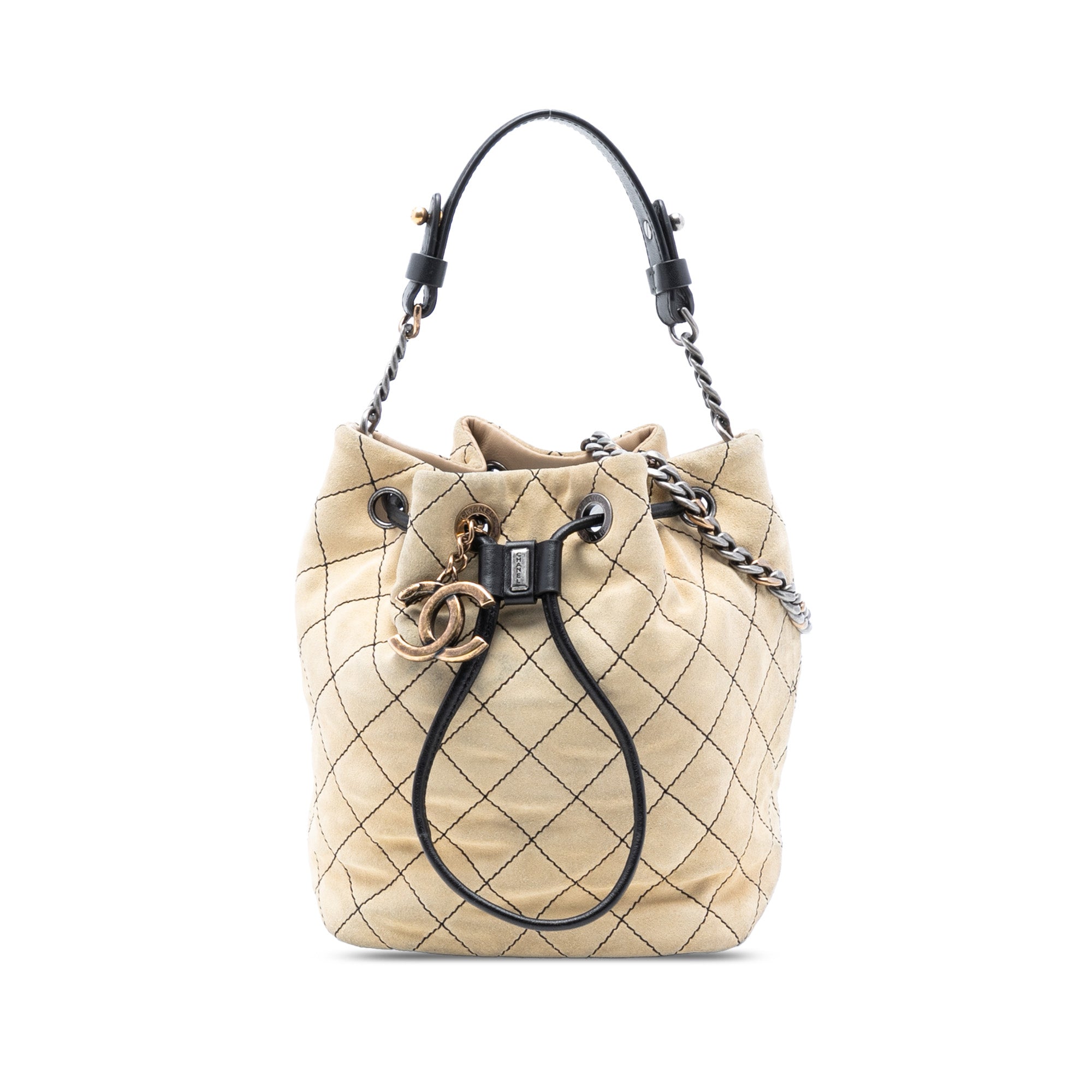 CC Suede Wild Stitch Bucket Bag