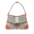 Canvas Web Reins Shoulder Bag