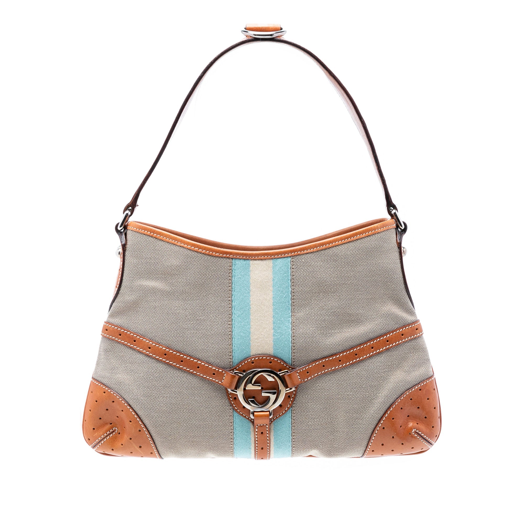 Canvas Web Reins Shoulder Bag