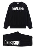 Moschino Kid Teen Logo-Embroidered Sweatshirt — Black