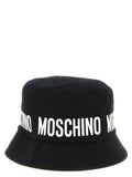 Moschino Kid Teen Logo Print Bucket Hat — Black