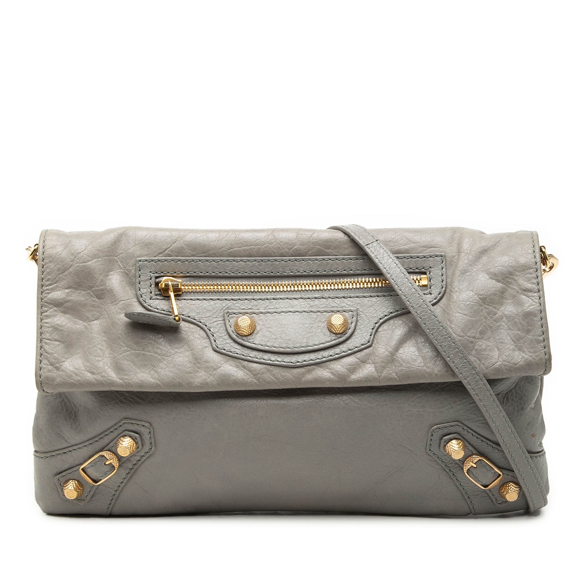 Lambskin Motocross Giant 12 Envelope Clutch With Strap
