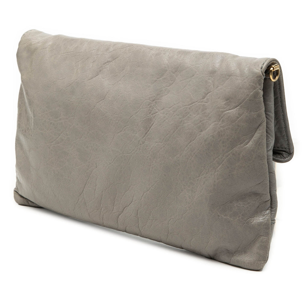 Lambskin Motocross Giant 12 Envelope Clutch With Strap