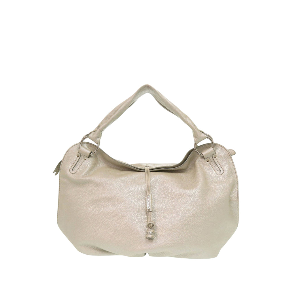 Grained Metallic Calfskin Bittersweet Hobo