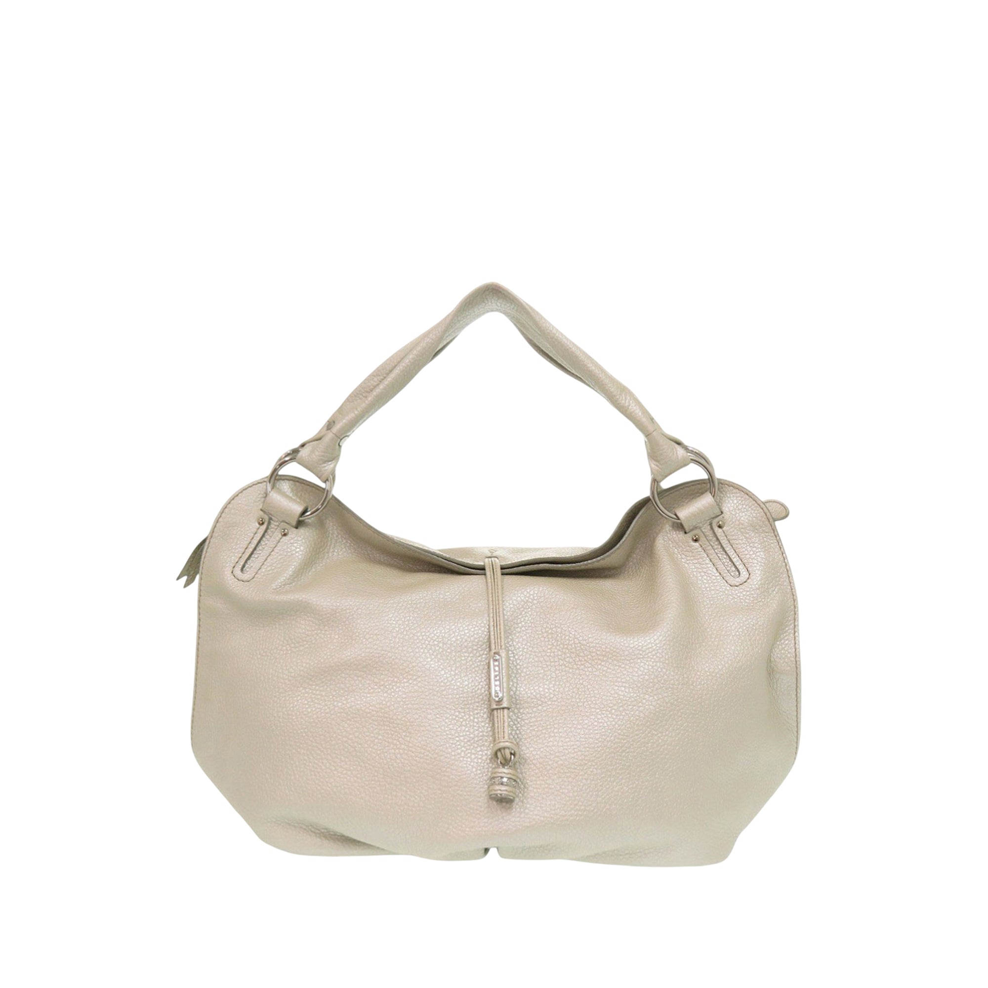 Grained Metallic Calfskin Bittersweet Hobo