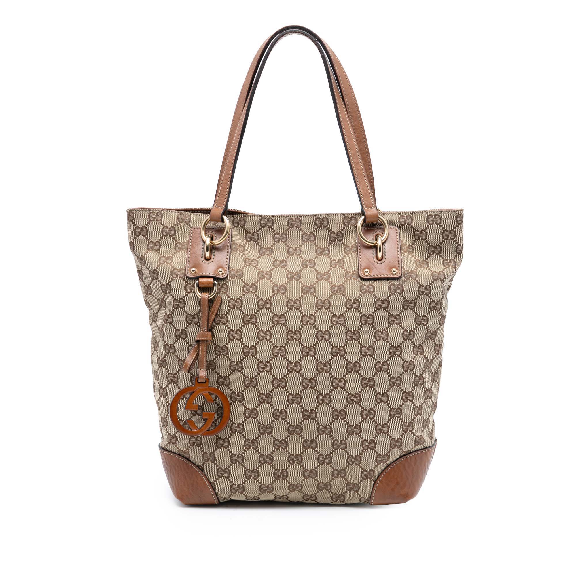 Medium GG Canvas GG Charm Tote