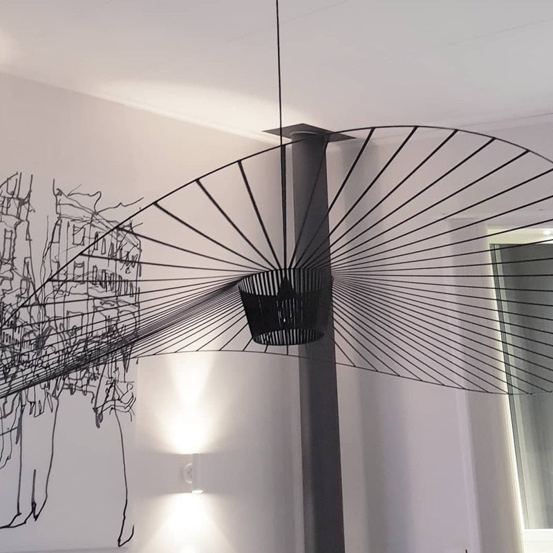 ArtZ®  Fascinator Ceiling Lamp - Diameter 54.7 inches (139 cm) / All Black