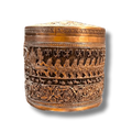Hand Engraved Solid Brass Niello Betel Box