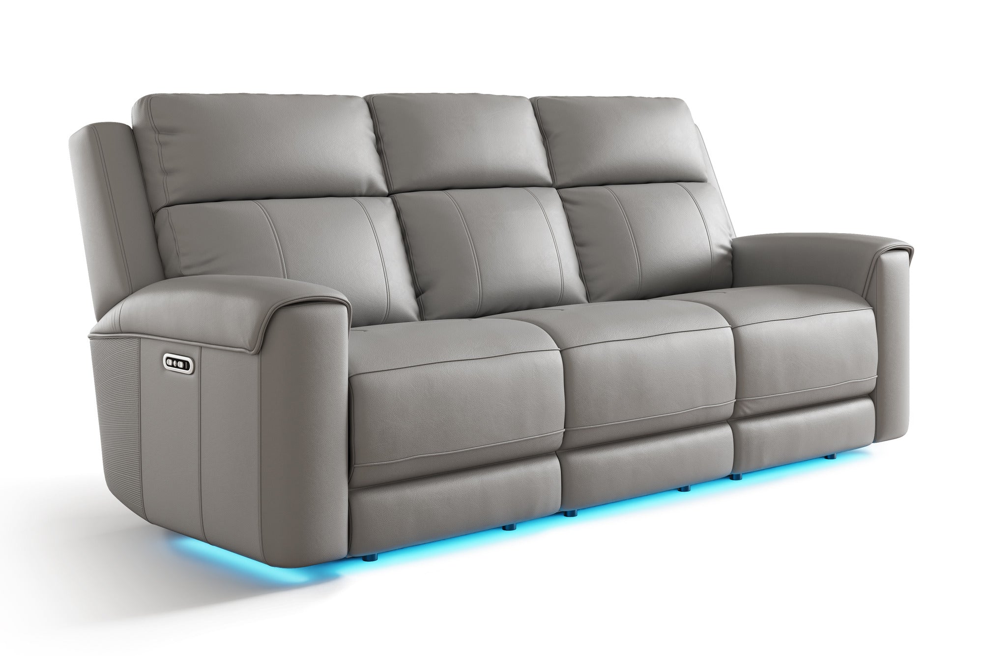 Harbour Immersive Audio Leather Dual Recliner Sofa with Heat & Massage
