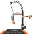 Lucern Kitchen Faucet - Rose Gold Black