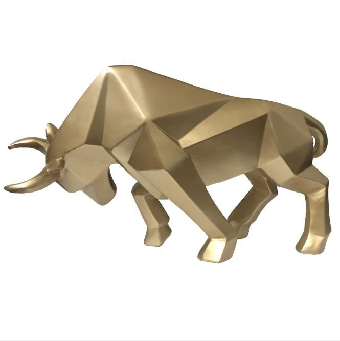 ArtZ® Nordic Bull Sculpture - Gold