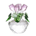 ArtZ® Crystal Rose Figurine - Pink Roses