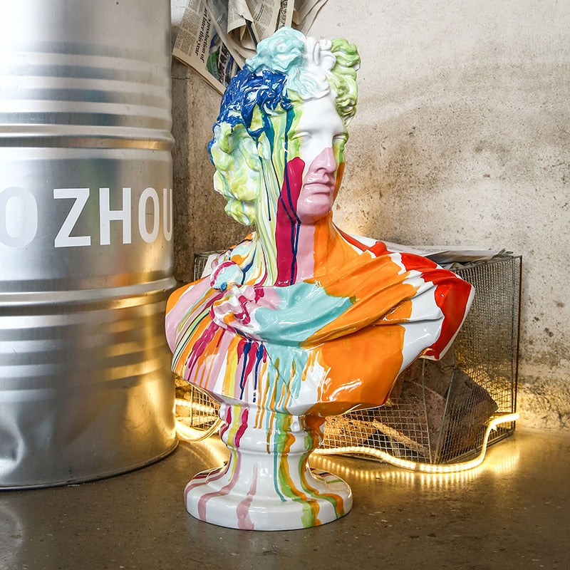 ArtZ® Apollo Bust Nordic Painted Sculpture