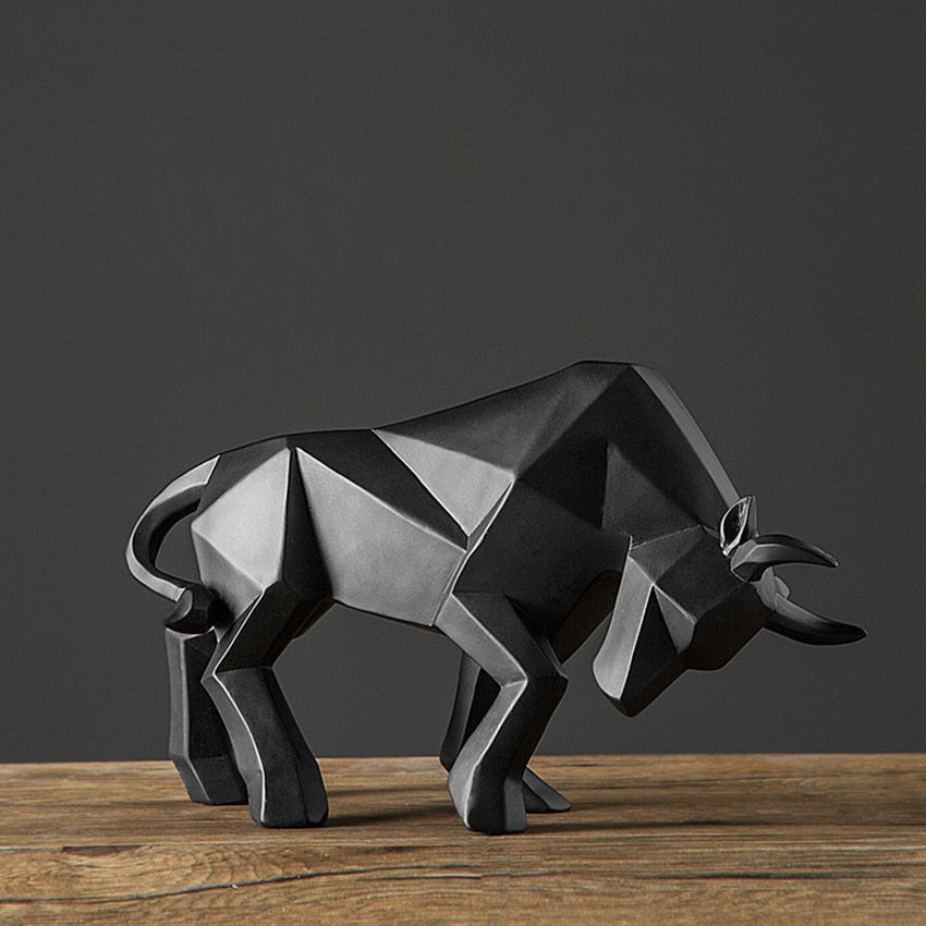 ArtZ® Nordic Bull Sculpture - Black