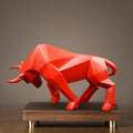 ArtZ® Nordic Bull Sculpture - Red