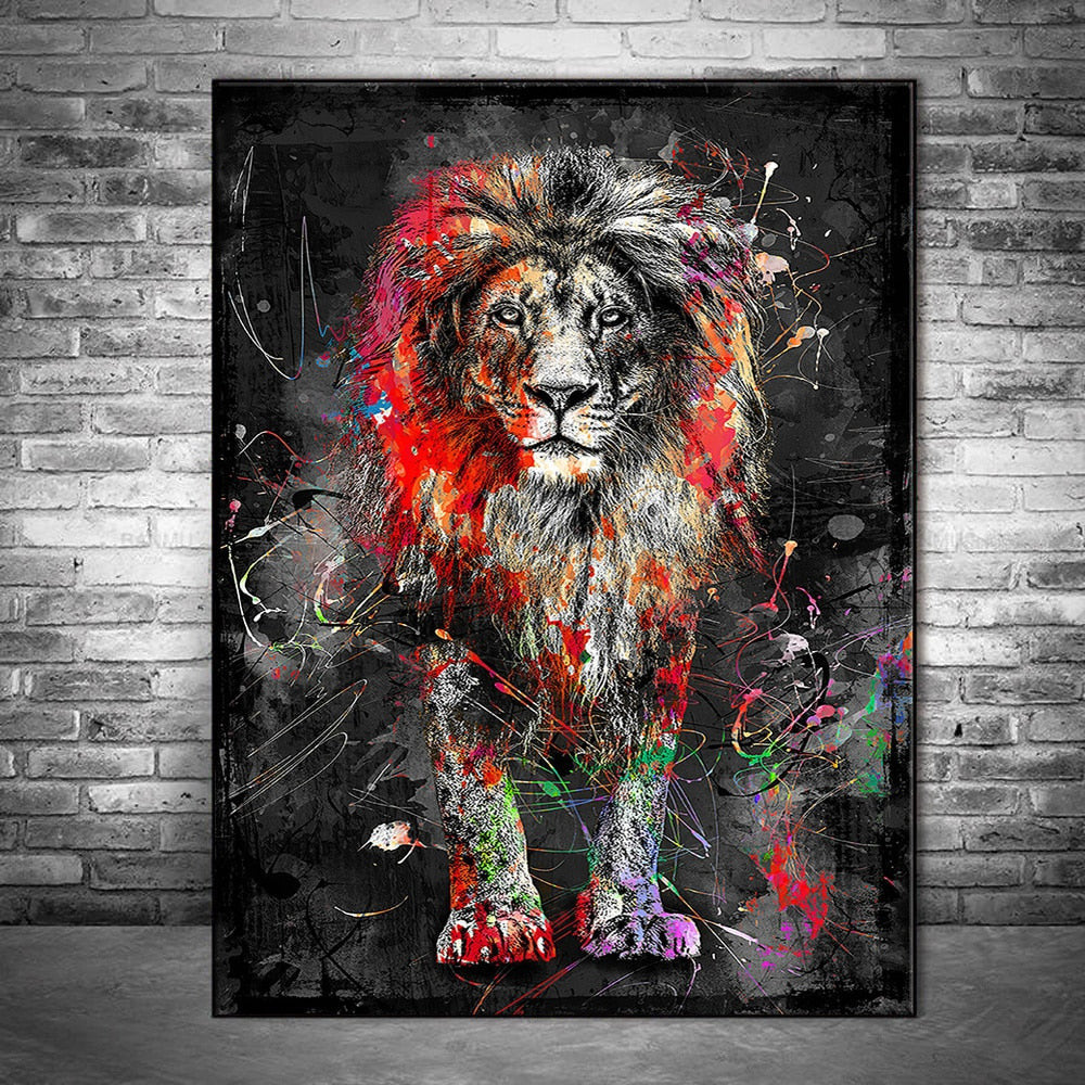 ArtZ® Nordic Lion Painting