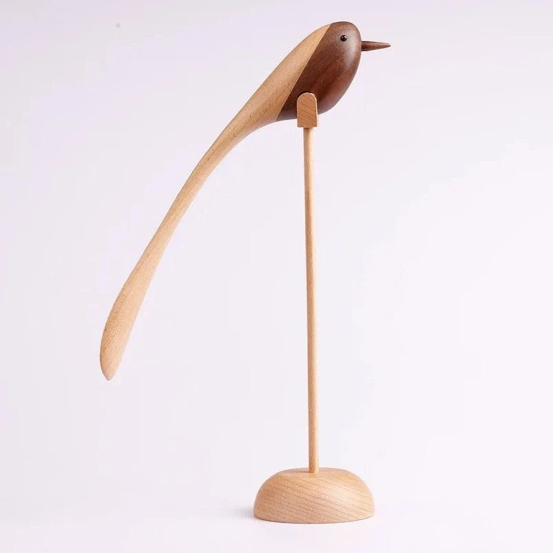 ArtZ® Nordic Wooden Bird Sculptures - Large 12.2 inch height (31 cm)